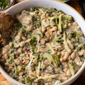 broccoli cheddar beans