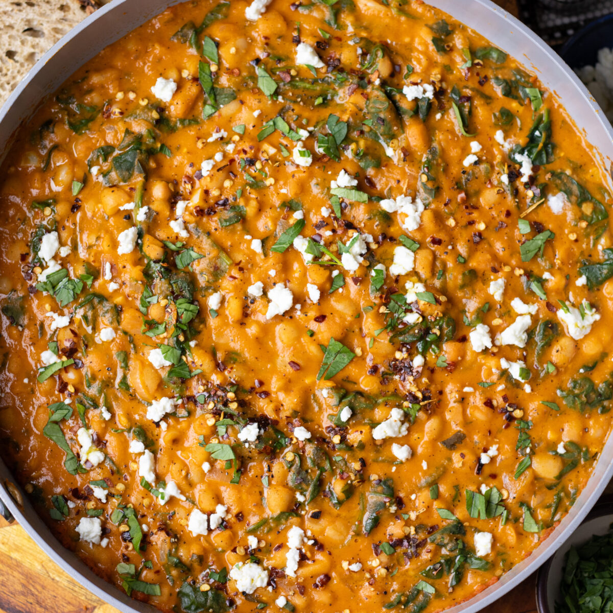 high protein roasted red pepper beans