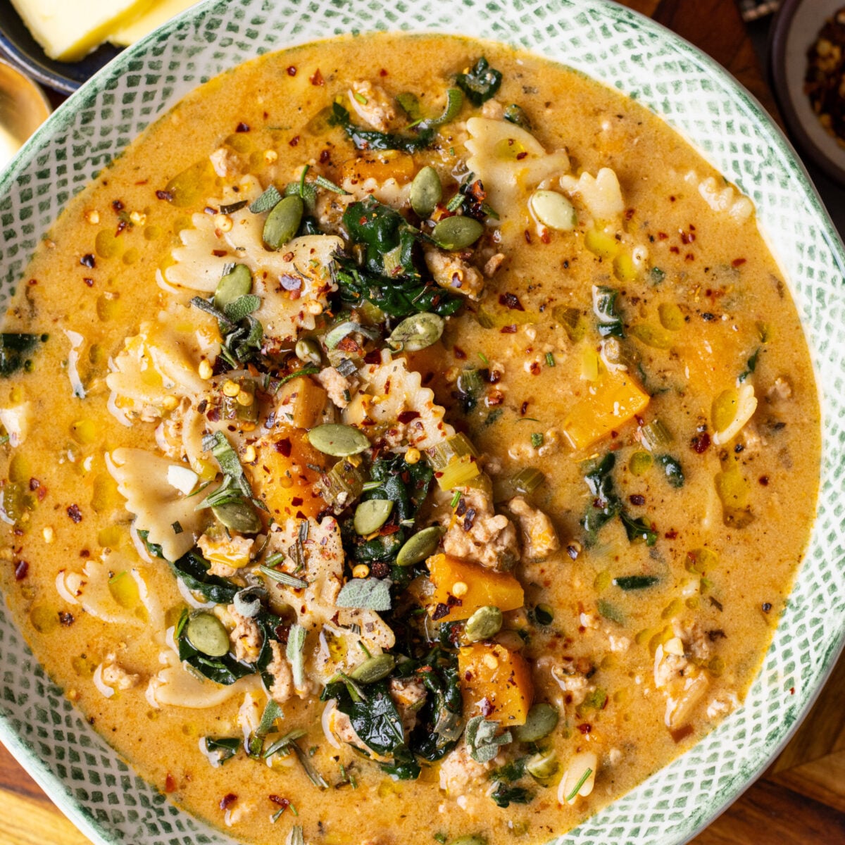 creamy turkey noodle soup