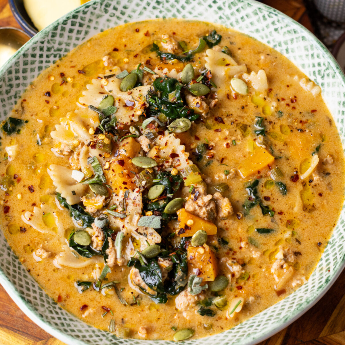 creamy turkey noodle soup