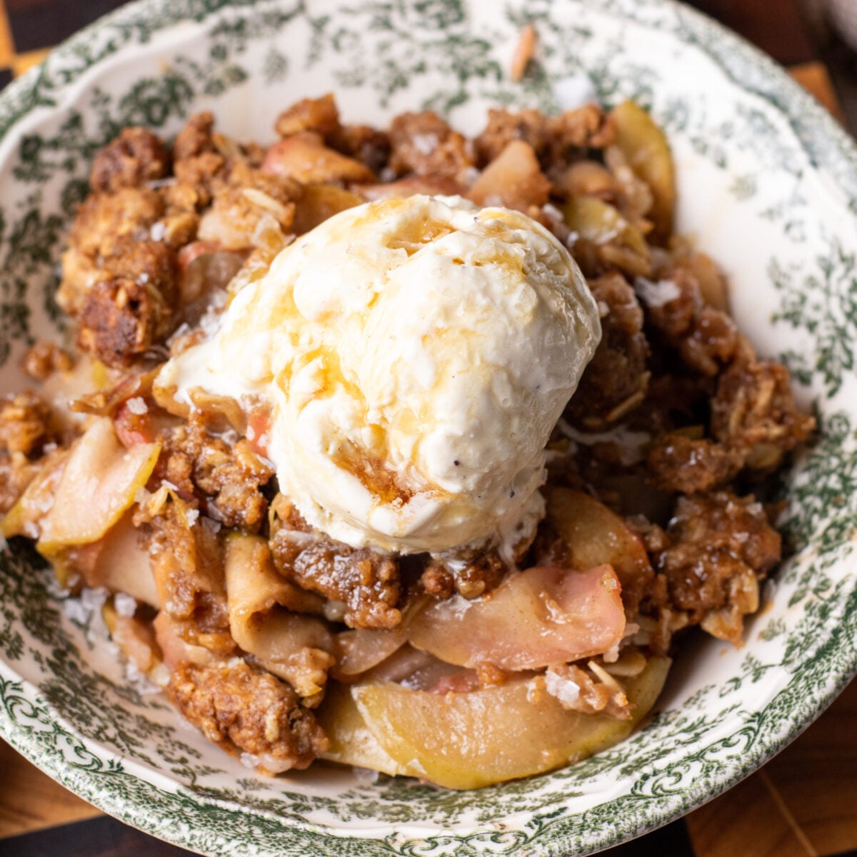 salted maple apple crisp