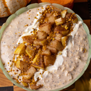 spiced pear overnight oats